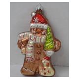 Gingerbread Man Christmas Ornament 5.5" Tall