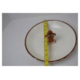 Christmas Gingerbread Man Candy Dish, DWS NIBW, 10 in.
