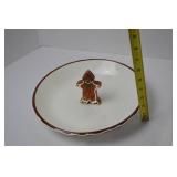 Christmas Gingerbread Man Candy Dish, DWS NIBW, 10 in.