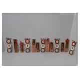 Christmas Cinnamon Sugar Ornaments and Plate Rack Decor Lot