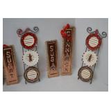 Christmas Cinnamon Sugar Ornaments and Plate Rack Decor Lot