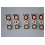 Christmas Cinnamon Sugar Ornaments and Plate Rack Decor Lot