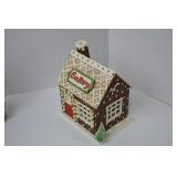 Christmas Gingerbread Village Ornaments Lot: Bakery Houses, Candy Canes, Mini Utensils