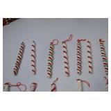 Christmas Gingerbread Village Ornaments Lot: Bakery Houses, Candy Canes, Mini Utensils