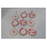 Set of 8 Midwest of Cannon Falls Miniature Plate Ornaments