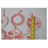 Set of 8 Midwest of Cannon Falls Miniature Plate Ornaments