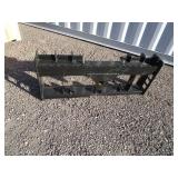 Wolverine Skid Steer Pallet Fork Bracket w/Bale Spear & Receiver Hitch Mounts