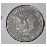 1989 S   Silver Eagle - Proof Mint   1 Oz. Fine Silver