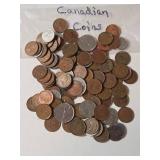 Canadian Coins  (Pennies, Nickels, Dimes, Quarters)