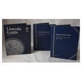 3 Empty Lincoln Head Cent Collection Books