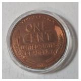 REPLICA     1909-S VDB Copper 1 Oz.  Round