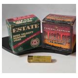 1 Box Federal Premium 20 gauge 3 in, 2 shot and Estate 20 gauge, 2 3/4in  4 shot          Shotgun Shells