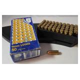 9 MM Luger 50 Cartridges 115 Gr   Full Metal Jacket