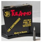 TULAMMO .223 REM 62 GR HP Steel Case    100 Cartridges