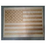 Wood American Flag Decoration