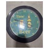 Old Milwaukee Beer Sign and clock