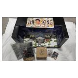 Lot of Elvis Collectibles - Graceland Model, License plate, Mug, Figurine