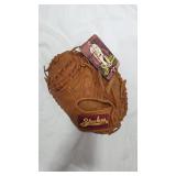 Lot of baseball Figurines, Catchers Mitt, and Trading Cards