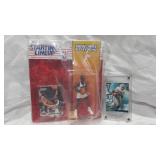 LePhonso Ellis Figurine and Barry Sanders Trading Card