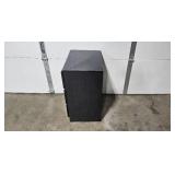 Pair of MCM Millennium 3-Drawer Black End Tables 30x16x24 Inch
