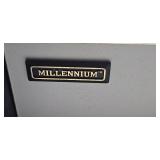 Pair of MCM Millennium 3-Drawer Black End Tables 30x16x24 Inch