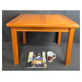 Solid Wood Coffee Table 29x21x21 Inches, akiane Book & Coffee Mug for your Reading Pleasure