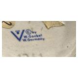 Goebel & Danish Anne Beatte Vintage Nativity Figurine Set with Wooden and Ceramic Pieces