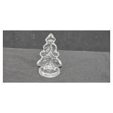 Vintage Holiday Decor Lot with Erzgebirge Snowman, Swedish Glass Tealight Tree, and Apple Girl Candle Holder & Red Metal Christmas Lantern with Tree Design