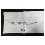 ZVOX AccuVoice AV357 TV Speaker with Remote and Accessories