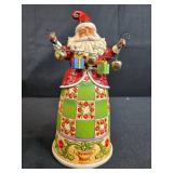 Jim Shore Heartwood Creek Merry Bells Are Ringing Santa Figurine