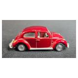 Diecast Vehicle Set with 2 Cars and Vintage London Double Decker Bus