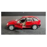 Diecast Vehicle Set with 2 Cars and Vintage London Double Decker Bus