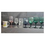 Collection of 8 Assorted Vintage Glassware and Mug