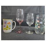 Collection of 8 Assorted Vintage Glassware and Mug