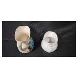 Collection of 4 Vintage Ceramic Pitchers and Hall Teapot