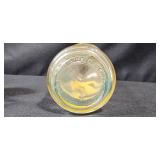 Set of 7 Vintage Cabin Still and Old Fitzgerald Wildlife Bourbon Decanters with 1 Blue Decorative Glass Bottle