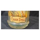 Set of 7 Vintage Cabin Still and Old Fitzgerald Wildlife Bourbon Decanters with 1 Blue Decorative Glass Bottle