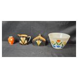 Collection of 4 Vintage Hand-Painted Porcelain Pieces Inc Occupied Japan
