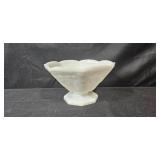 Set of 5 Vintage White Milk Glass Vases and Pitcher Collection