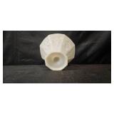 Set of 5 Vintage White Milk Glass Vases and Pitcher Collection