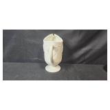 Set of 5 Vintage White Milk Glass Vases and Pitcher Collection