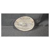 Collection of Vintage Pressed Glass Dishes and Trinket Boxes