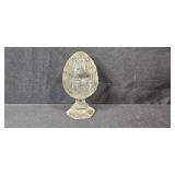 Collection of Vintage Pressed Glass Dishes and Trinket Boxes