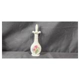 Vintage Vanity Set with Mirror, Perfume Bottles, Shaving Razor, and Decorative Boxes