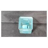 Vintage Vanity Set with Mirror, Perfume Bottles, Shaving Razor, and Decorative Boxes