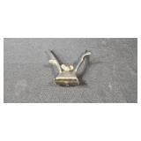 Vintage Vanity Set with Mirror, Perfume Bottles, Shaving Razor, and Decorative Boxes