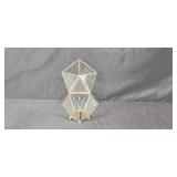 Set of 4 Vintage Juarez Mexico Brass and Glass Jewelry Boxes