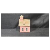 Set of 6 Vintage Figurines and Decor - Animals, House Box, Cart Planter