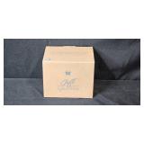 Set of 6 Vintage Glass Salt Cellars and Avon Rooster Salt and Pepper Shakers