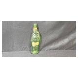 Collection of Vintage Green Glass Vases, Bowls, and Fish-Shaped Bottle